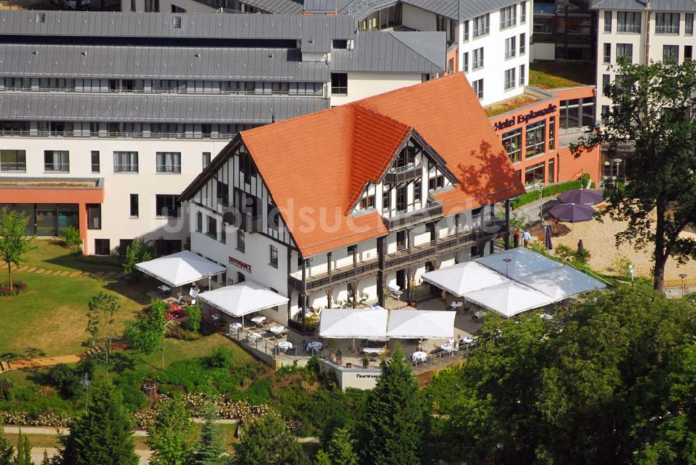 Luftbild Bad Saarow - Blick auf das Hotel Esplanade am Scharmützelsee in Bad Saarow