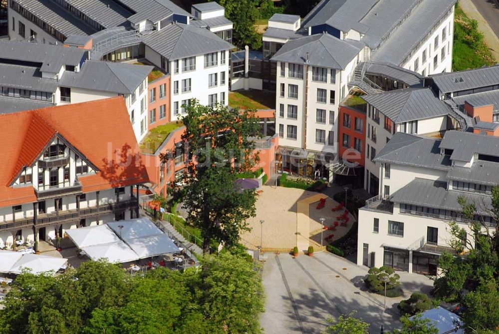 Bad Saarow aus der Vogelperspektive: Blick auf das Hotel Esplanade am Scharmützelsee in Bad Saarow