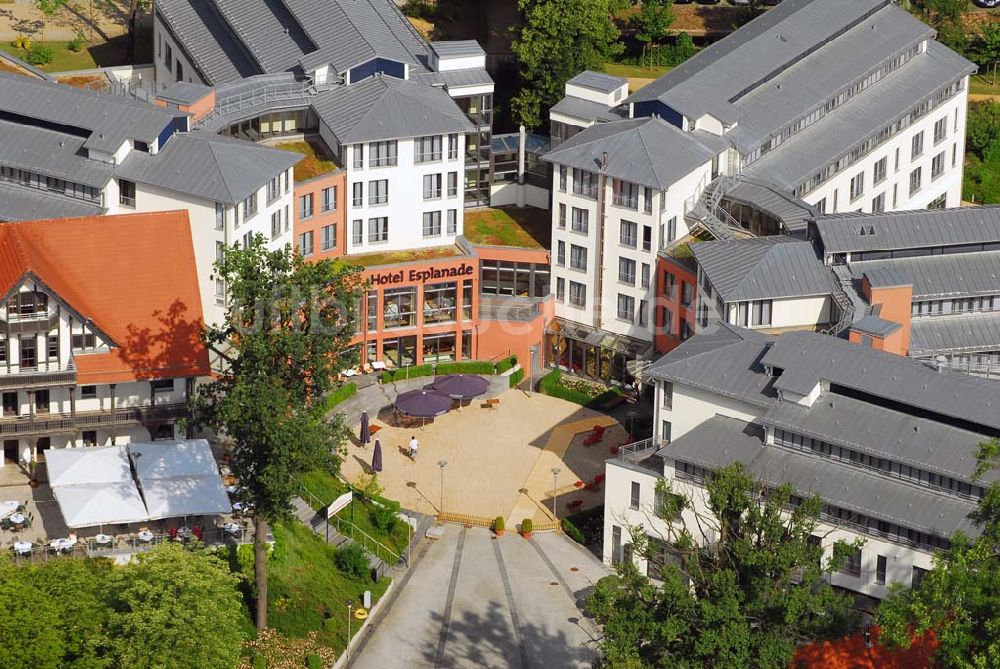 Luftaufnahme Bad Saarow - Blick auf das Hotel Esplanade am Scharmützelsee in Bad Saarow