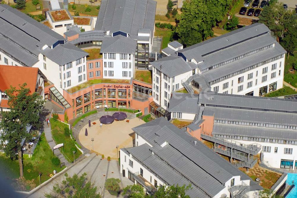 Luftbild Bad Saarow - Blick auf das Hotel Esplanade am Scharmützelsee in Bad Saarow