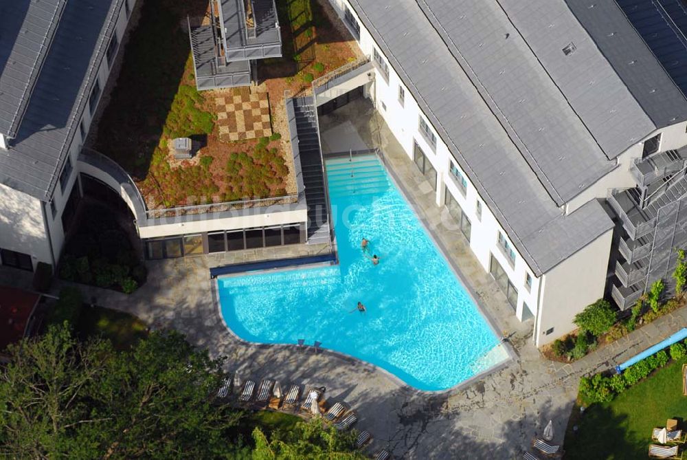 Bad Saarow aus der Vogelperspektive: Blick auf das Hotel Esplanade am Scharmützelsee in Bad Saarow