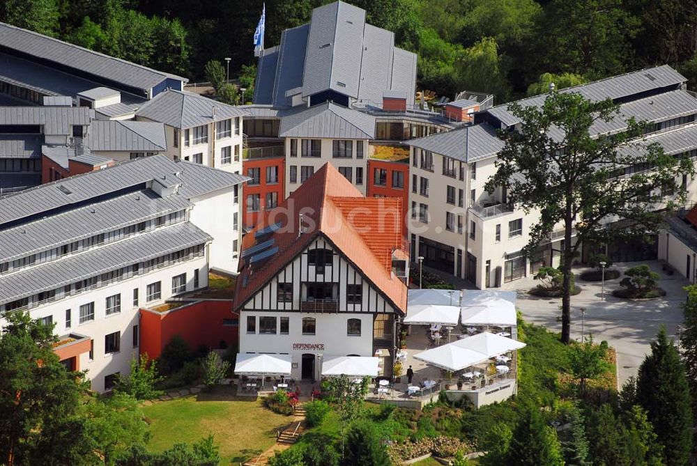 Luftbild Bad Saarow - Blick auf das Hotel Esplanade am Scharmützelsee in Bad Saarow