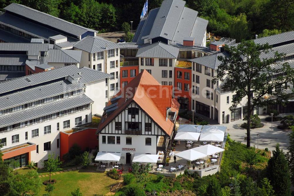 Luftaufnahme Bad Saarow - Blick auf das Hotel Esplanade am Scharmützelsee in Bad Saarow