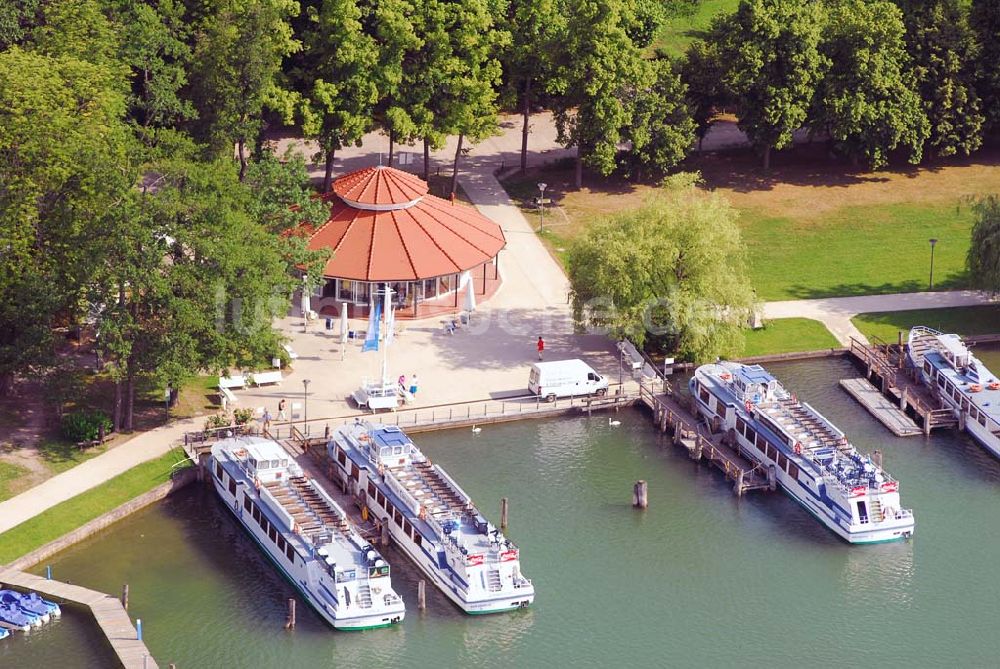 Luftbild Bad Saarow - Blick auf das Hotel Esplanade am Scharmützelsee in Bad Saarow