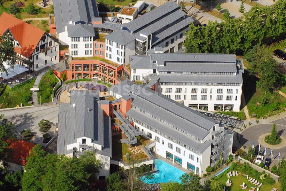 Luftbild Bad Saarow - Blick auf das Hotel Esplanade am Scharmützelsee in Bad Saarow