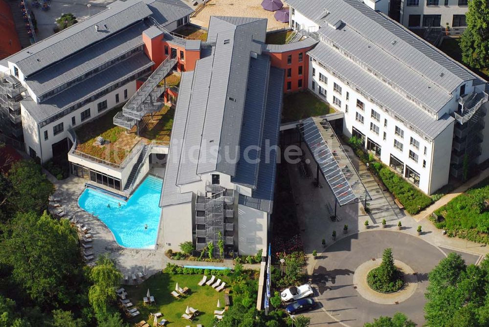 Luftbild Bad Saarow - Blick auf das Hotel Esplanade am Scharmützelsee in Bad Saarow