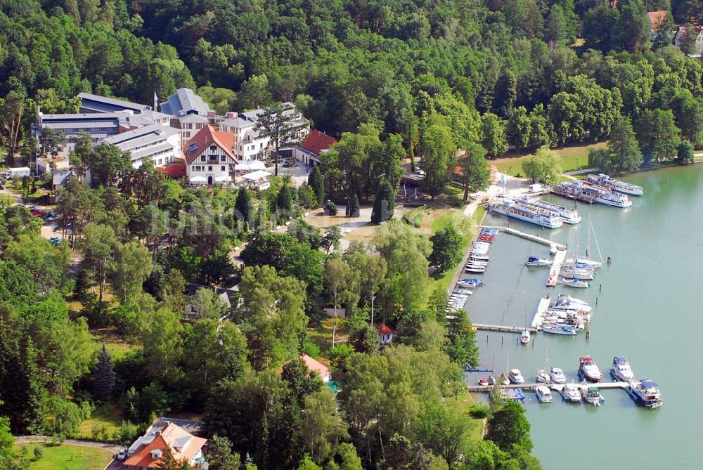 Luftbild Bad Saarow - Blick auf das Hotel Esplanade am Scharmützelsee in Bad Saarow