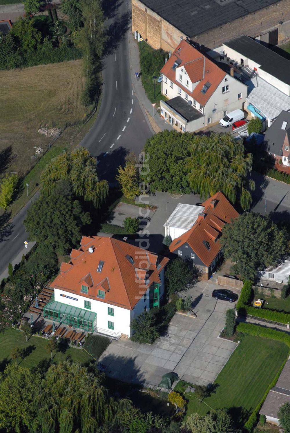 Luftaufnahme Landsberg - Blick auf das Hotel Landsberg