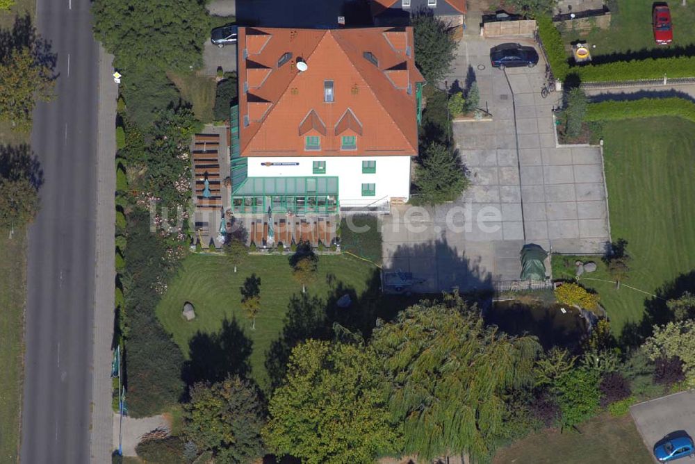 Luftbild Landsberg - Blick auf das Hotel Landsberg