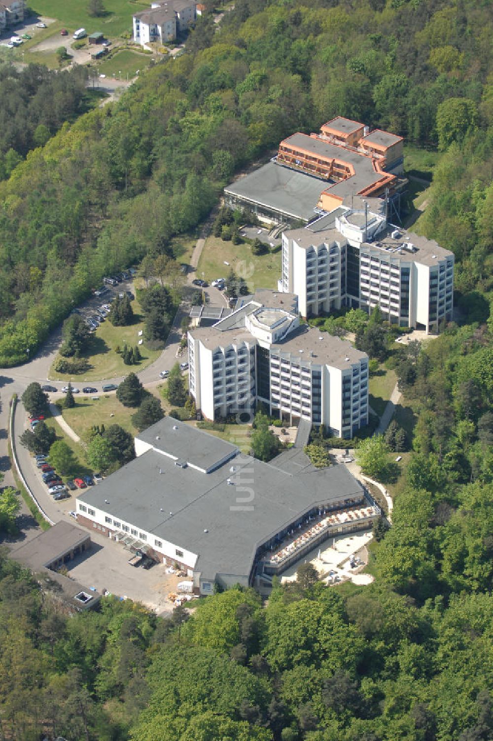 Sellin von oben - Blick auf ein Hotel im Ostseebad Sellin auf Rügen