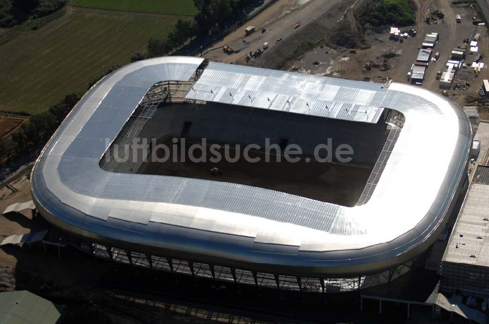 Klagenfurt von oben - Blick auf die Hypo-Arena in Klagenfurt