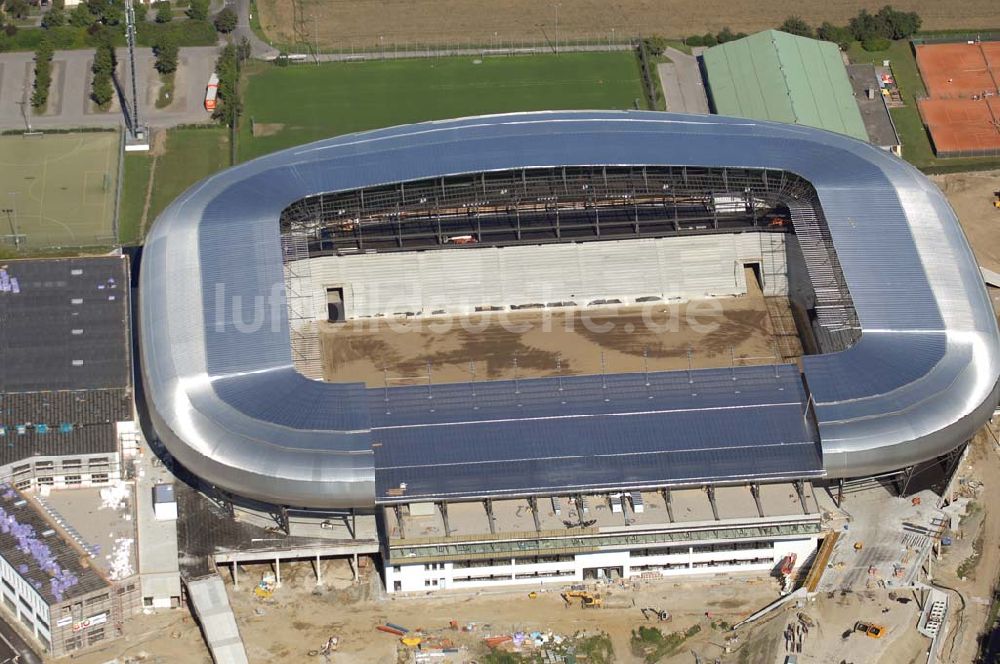 Luftaufnahme Klagenfurt - Blick auf die Hypo-Arena in Klagenfurt