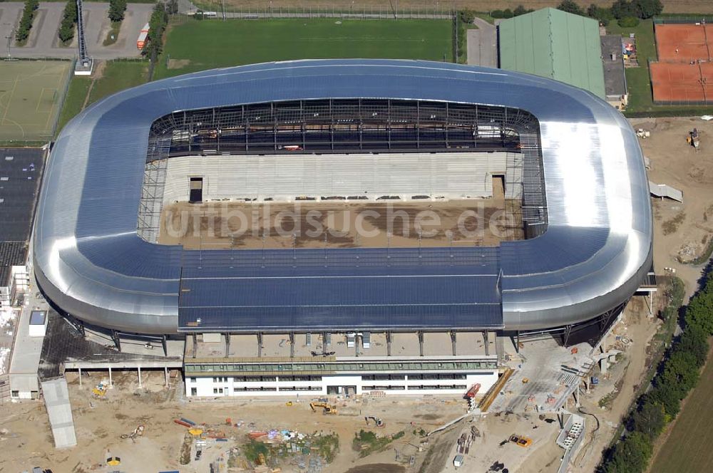 Klagenfurt von oben - Blick auf die Hypo-Arena in Klagenfurt