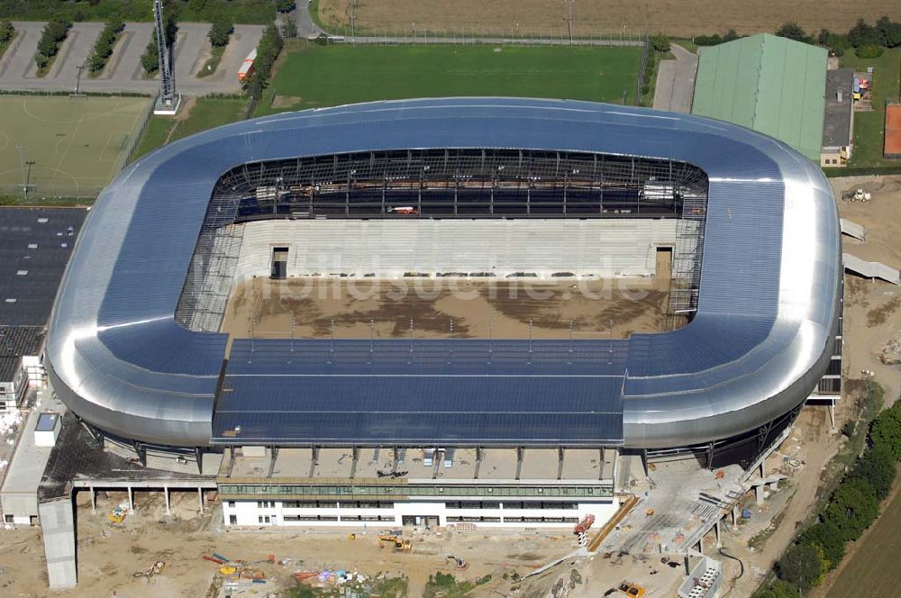 Klagenfurt aus der Vogelperspektive: Blick auf die Hypo-Arena in Klagenfurt