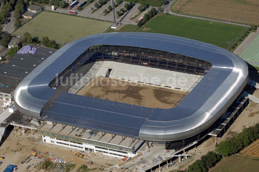 Klagenfurt von oben - Blick auf die Hypo-Arena in Klagenfurt