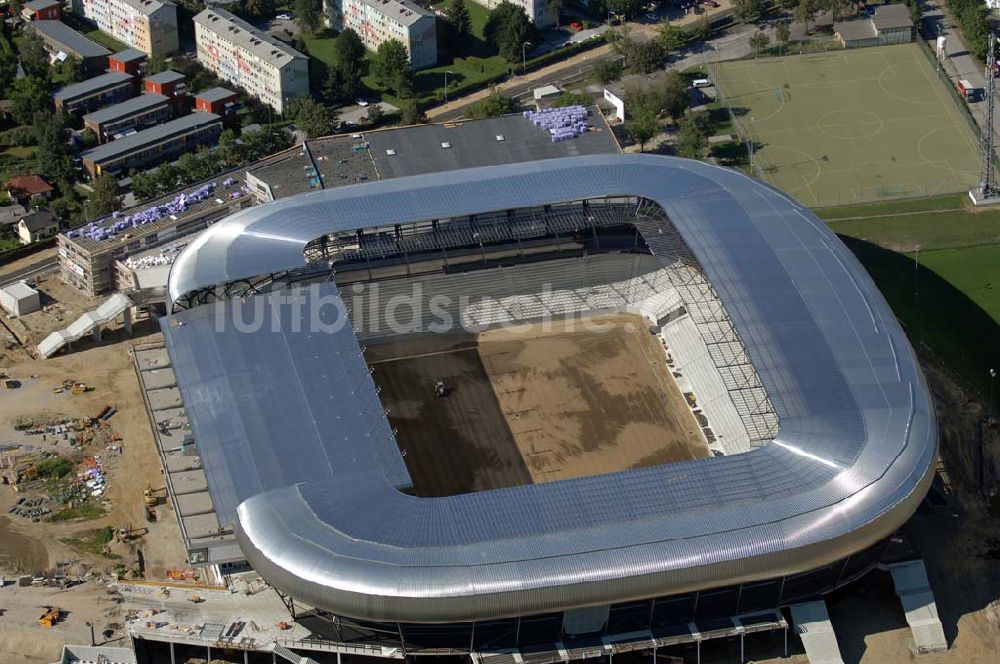 Luftaufnahme Klagenfurt - Blick auf die Hypo-Arena in Klagenfurt