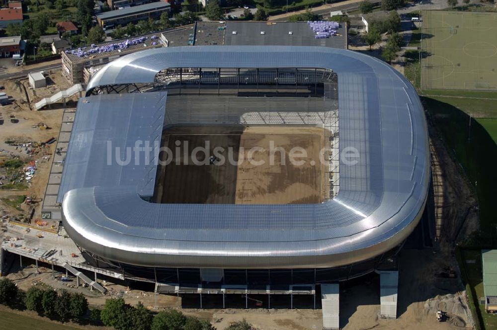 Klagenfurt aus der Vogelperspektive: Blick auf die Hypo-Arena in Klagenfurt