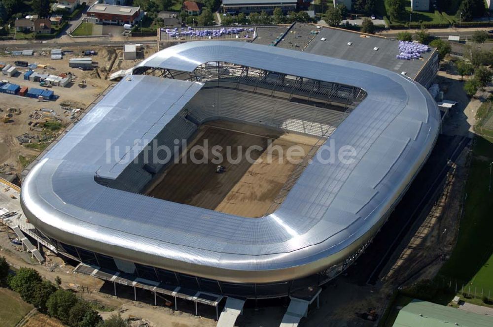 Luftaufnahme Klagenfurt - Blick auf die Hypo-Arena in Klagenfurt