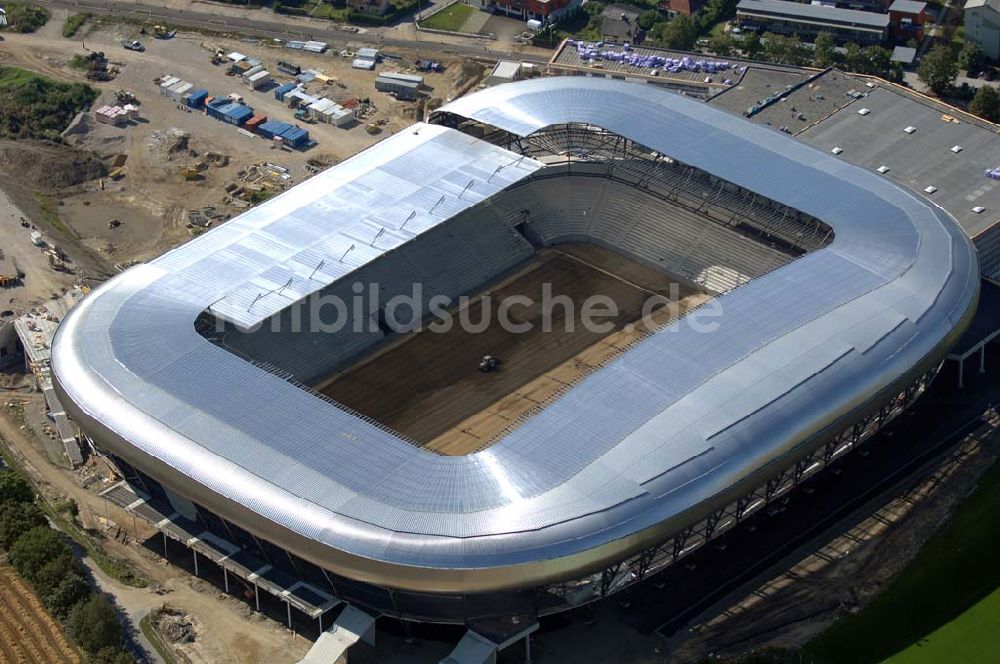 Klagenfurt aus der Vogelperspektive: Blick auf die Hypo-Arena in Klagenfurt