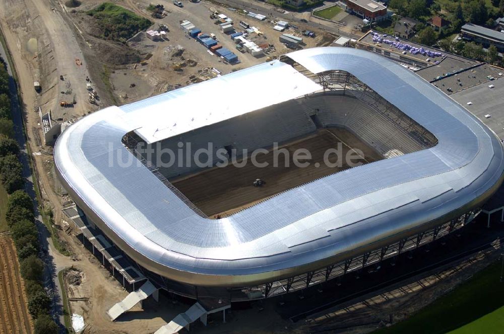 Klagenfurt von oben - Blick auf die Hypo-Arena in Klagenfurt