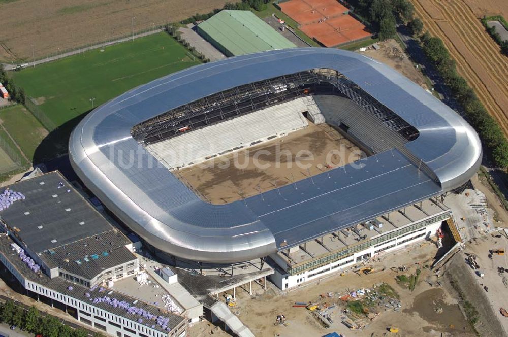 Klagenfurt von oben - Blick auf die Hypo-Arena in Klagenfurt