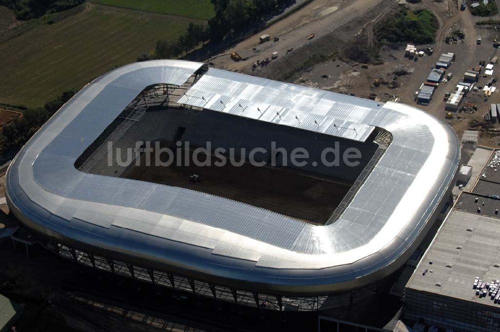 Klagenfurt aus der Vogelperspektive: Blick auf die Hypo-Arena in Klagenfurt