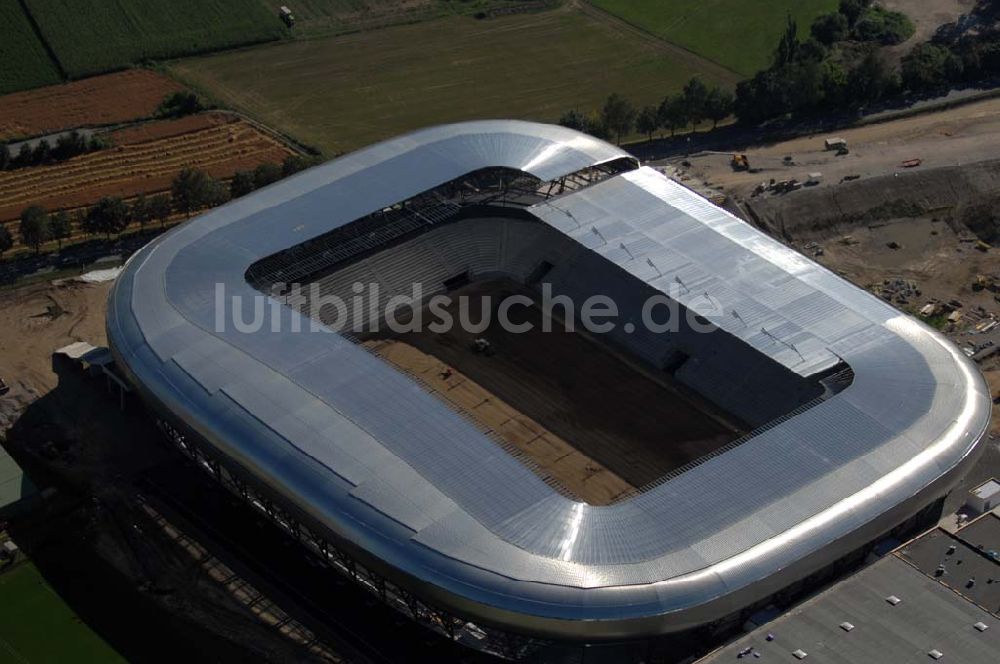 Klagenfurt aus der Vogelperspektive: Blick auf die Hypo-Arena in Klagenfurt