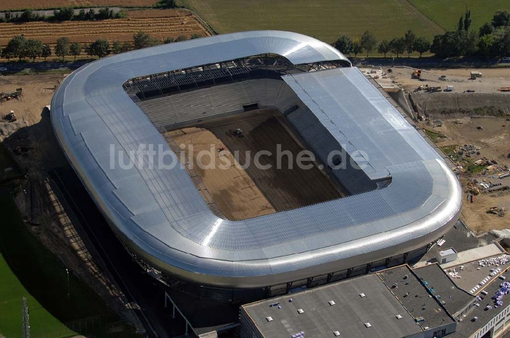 Klagenfurt von oben - Blick auf die Hypo-Arena in Klagenfurt