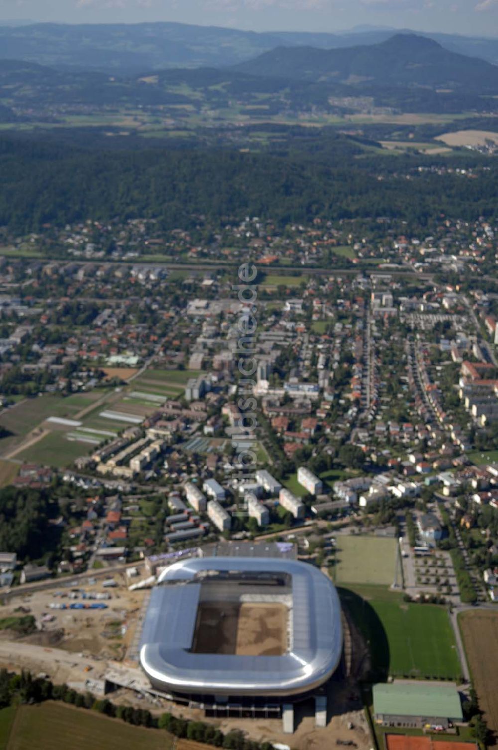 Luftbild Klagenfurt - Blick auf die Hypo-Arena in Klagenfurt