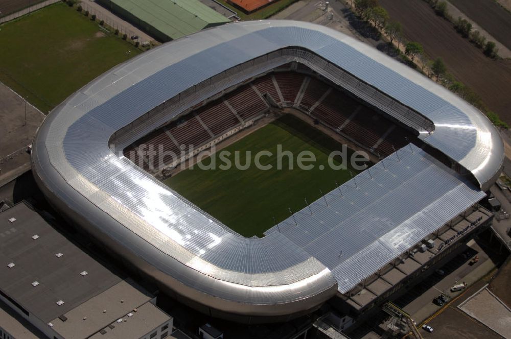 Klagenfurt von oben - Blick auf die Hypo-Arena in Klagenfurt