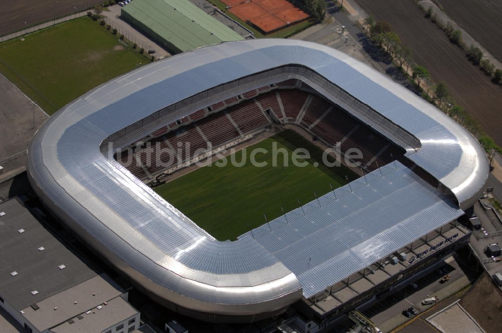 Klagenfurt aus der Vogelperspektive: Blick auf die Hypo-Arena in Klagenfurt