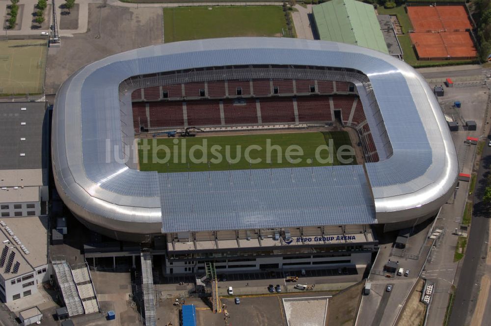 Luftaufnahme Klagenfurt - Blick auf die Hypo-Arena in Klagenfurt