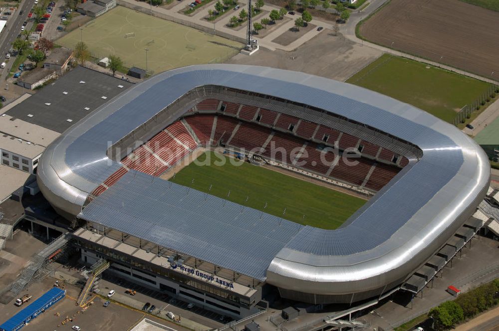 Luftbild Klagenfurt - Blick auf die Hypo-Arena in Klagenfurt