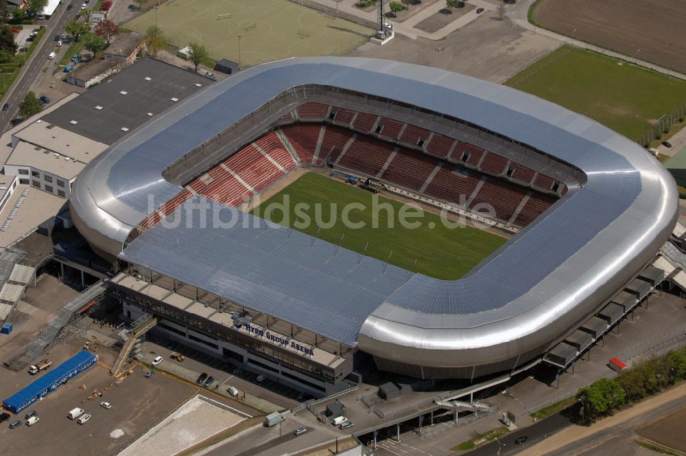 Luftaufnahme Klagenfurt - Blick auf die Hypo-Arena in Klagenfurt