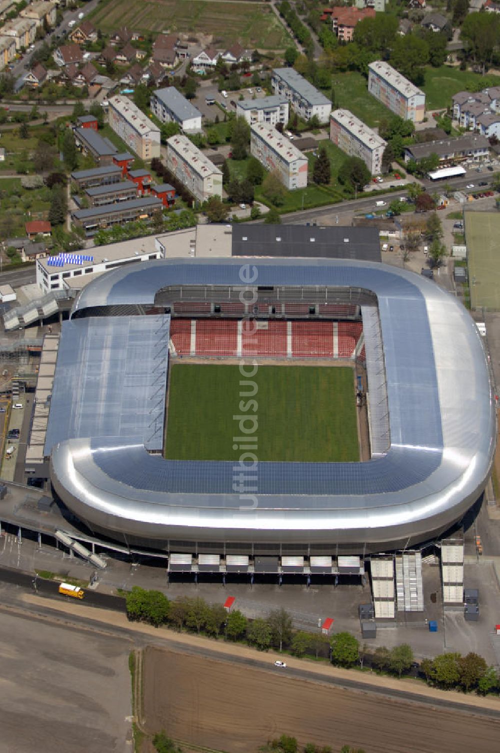 Luftaufnahme Klagenfurt - Blick auf die Hypo-Arena in Klagenfurt