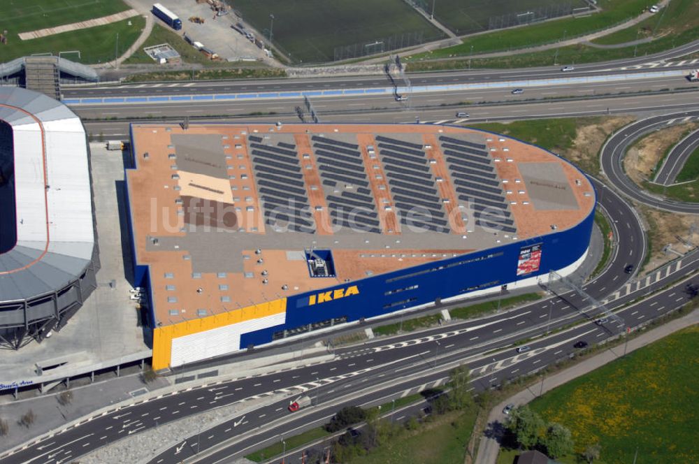 Luftbild St. Gallen - Blick auf das IKEA Einrichtungshaus St. Gallen / Schweiz