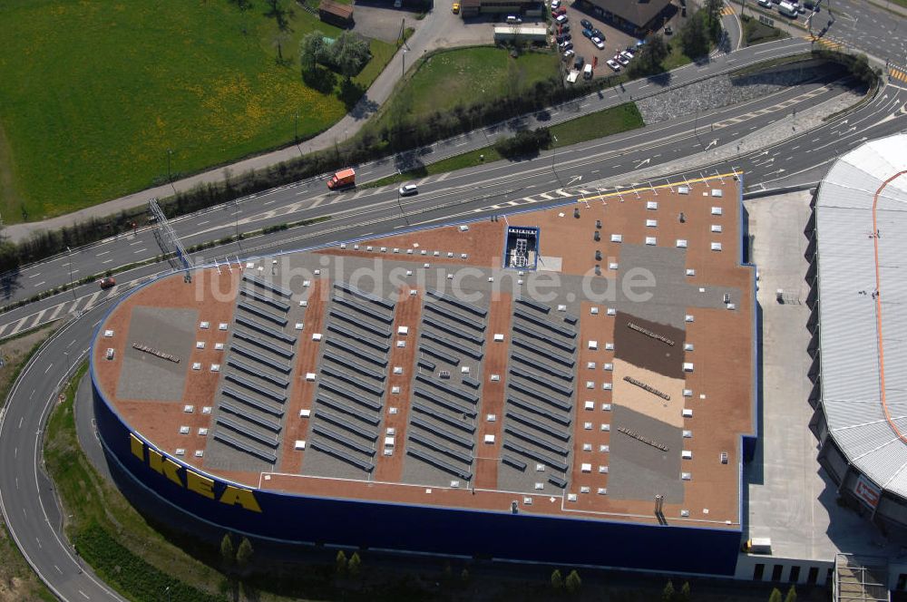 St. Gallen von oben - Blick auf das IKEA Einrichtungshaus St. Gallen / Schweiz