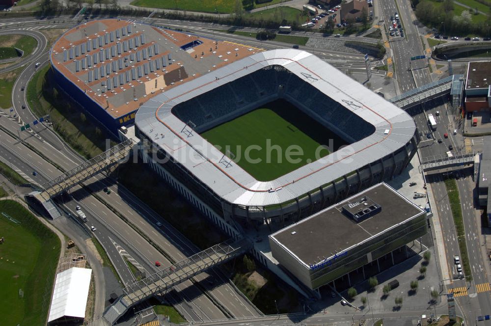 St. Gallen aus der Vogelperspektive: Blick auf das IKEA Einrichtungshaus St. Gallen / Schweiz