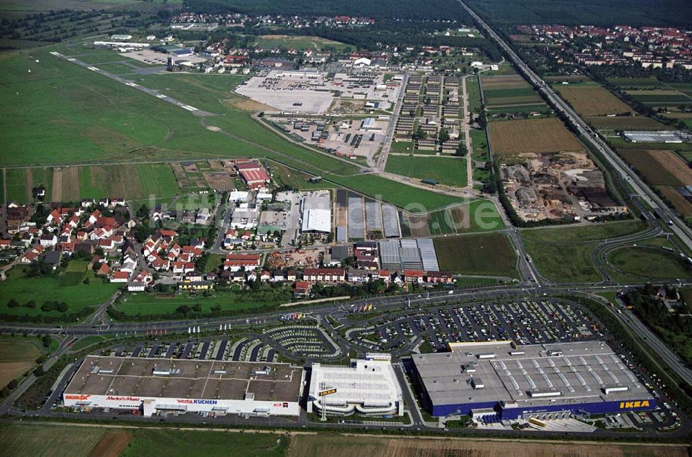 Mannheim von oben - Blick auf das IKEA Einrichtungshaus in Mannheim