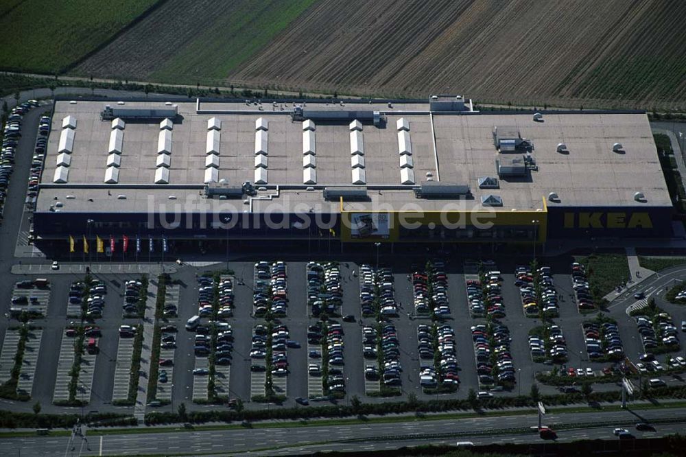 Luftaufnahme Mannheim - Blick auf das IKEA Einrichtungshaus in Mannheim