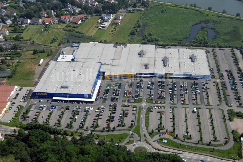 Luftbild Saarlouis - Blick auf das IKEA Einrichtungshaus Saarlouis