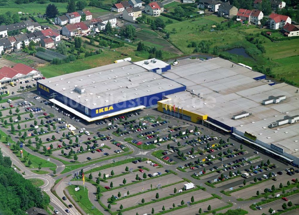 Saarlouis von oben - Blick auf das IKEA Einrichtungshaus Saarlouis