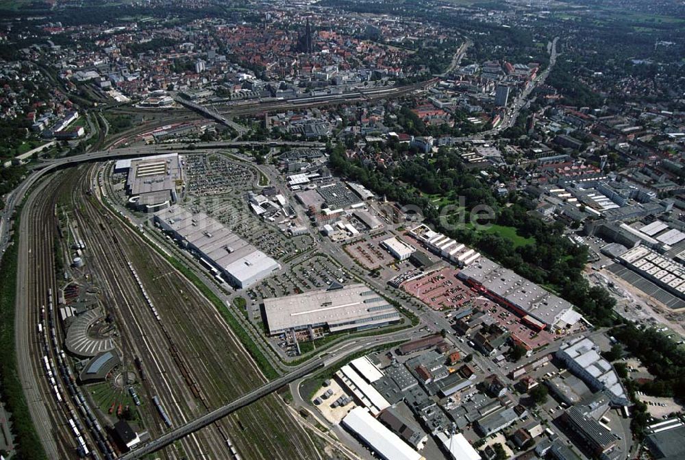 Ulm von oben - Blick auf das IKEA Einrichtungshaus in Ulm