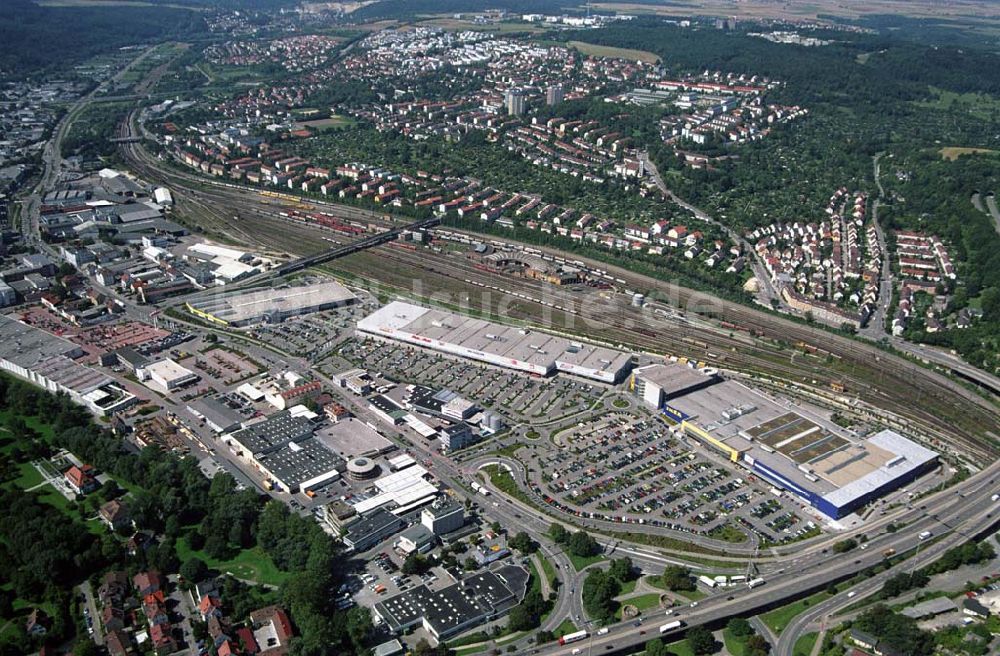 Ulm aus der Vogelperspektive: Blick auf das IKEA Einrichtungshaus in Ulm