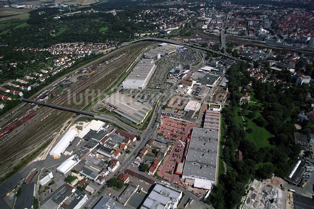 Ulm von oben - Blick auf das IKEA Einrichtungshaus in Ulm