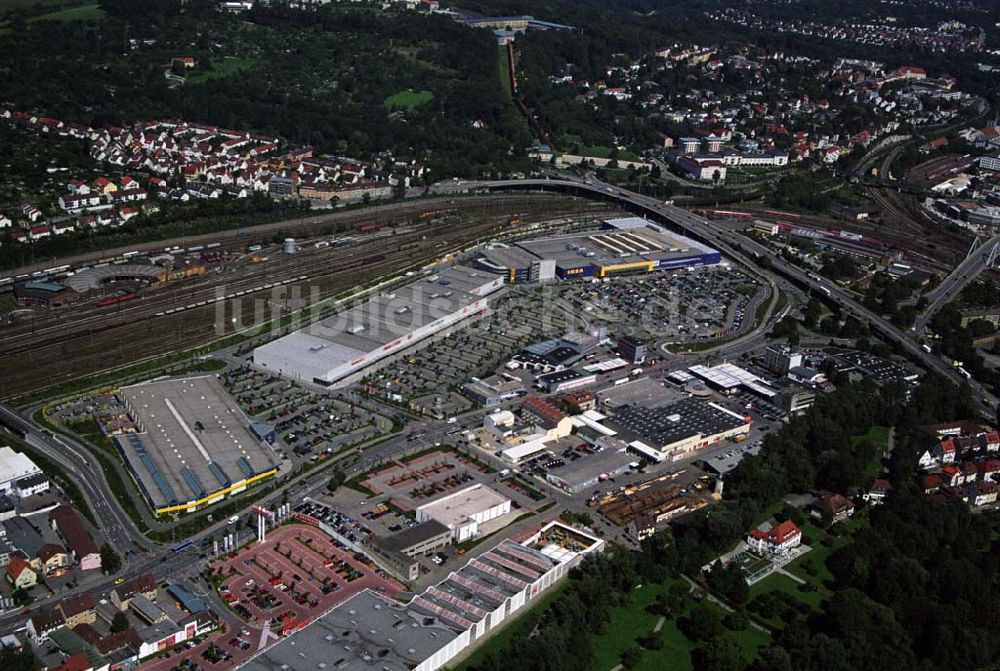 Ulm aus der Vogelperspektive: Blick auf das IKEA Einrichtungshaus in Ulm