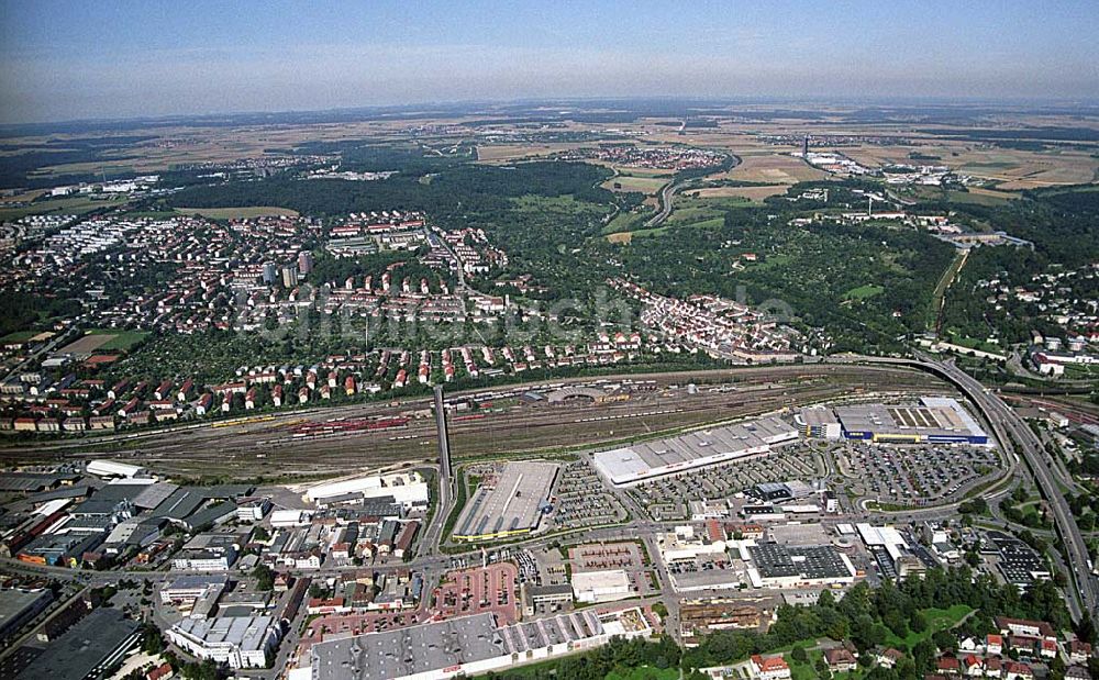 Luftaufnahme Ulm - Blick auf das IKEA Einrichtungshaus in Ulm