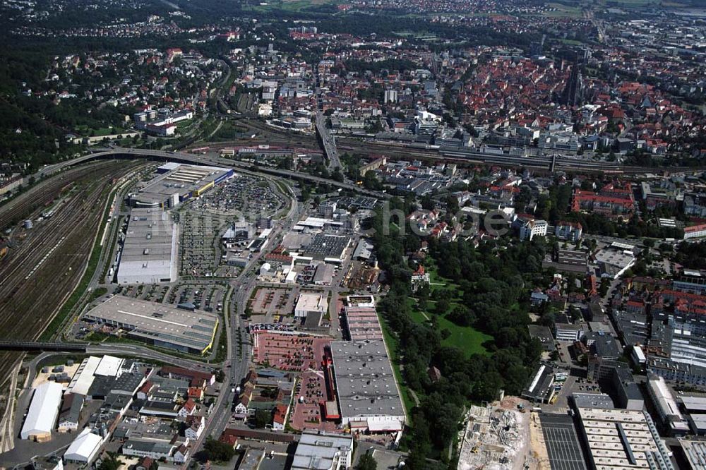 Luftbild Ulm - Blick auf das IKEA Einrichtungshaus in Ulm