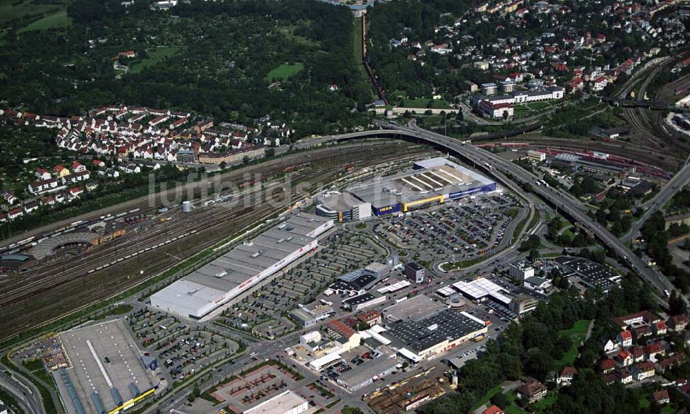 Ulm von oben - Blick auf das IKEA Einrichtungshaus in Ulm