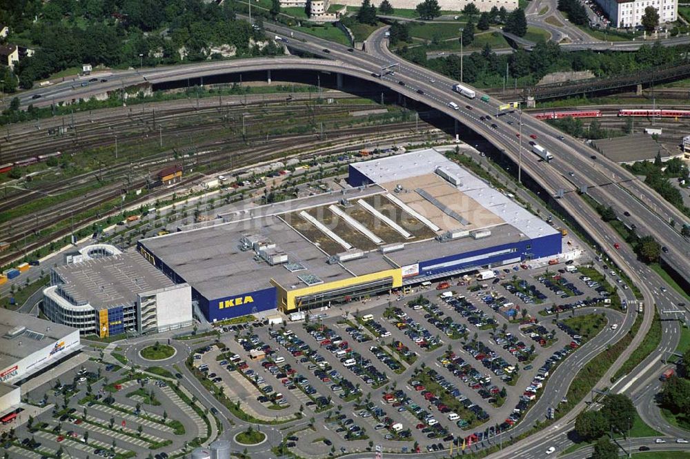 Ulm aus der Vogelperspektive: Blick auf das IKEA Einrichtungshaus in Ulm